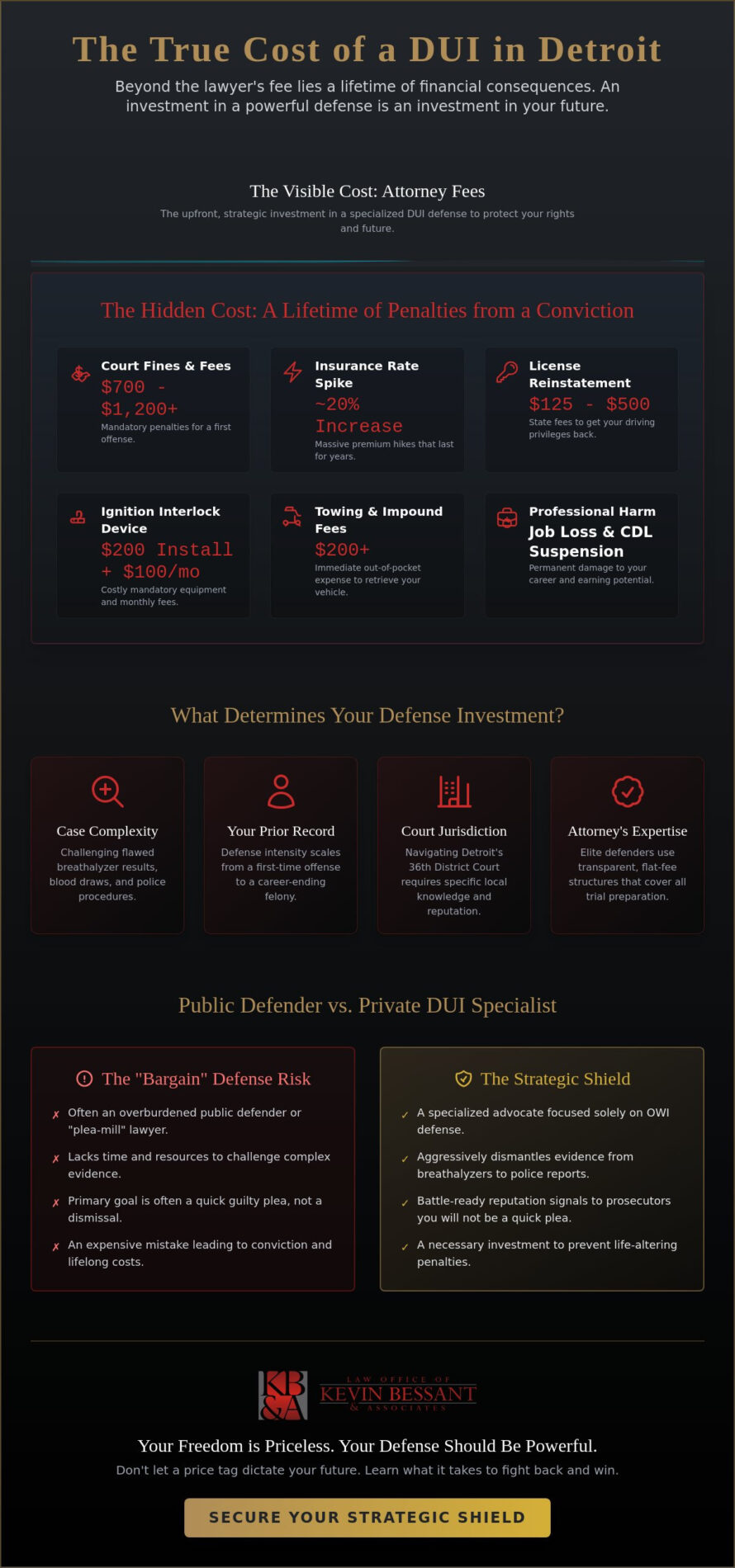Cost of a DUI Lawyer in Detroit: Investing in Your Freedom and Future