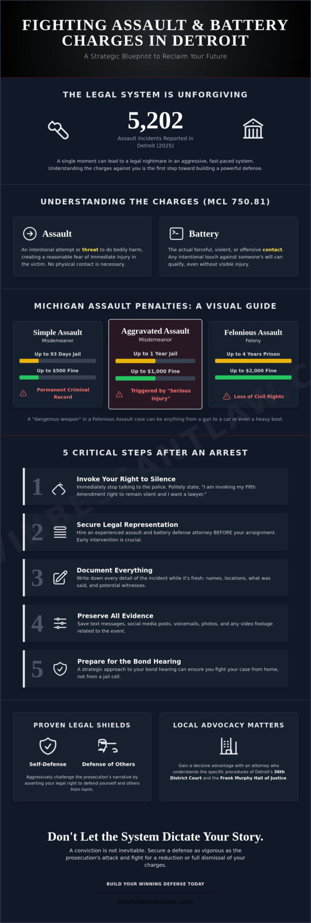 How to Fight Assault and Battery Charges in Detroit: A Defense Strategy Guide