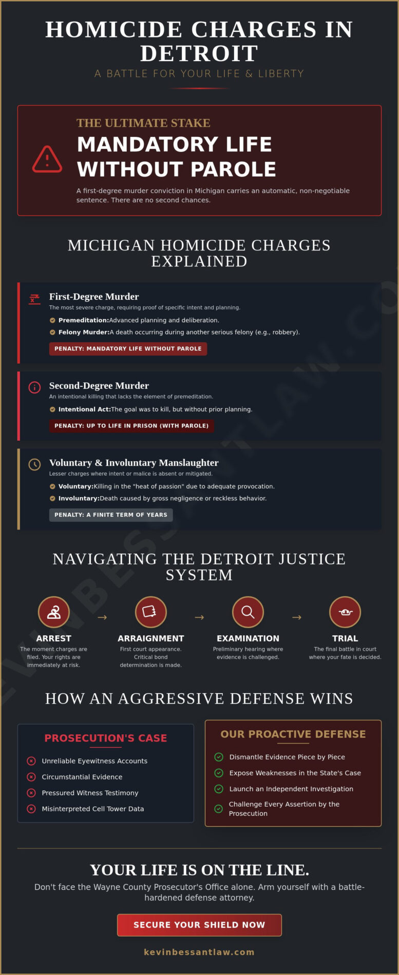 Homicide Defense Attorney Detroit: Aggressive Shield Against Murder Charges