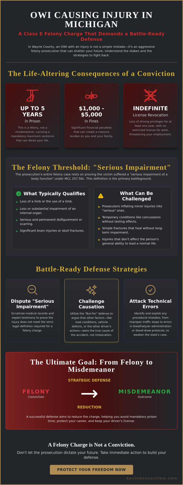 OWI Causing Injury Lawyer Detroit: Aggressive Defense for Felony Charges