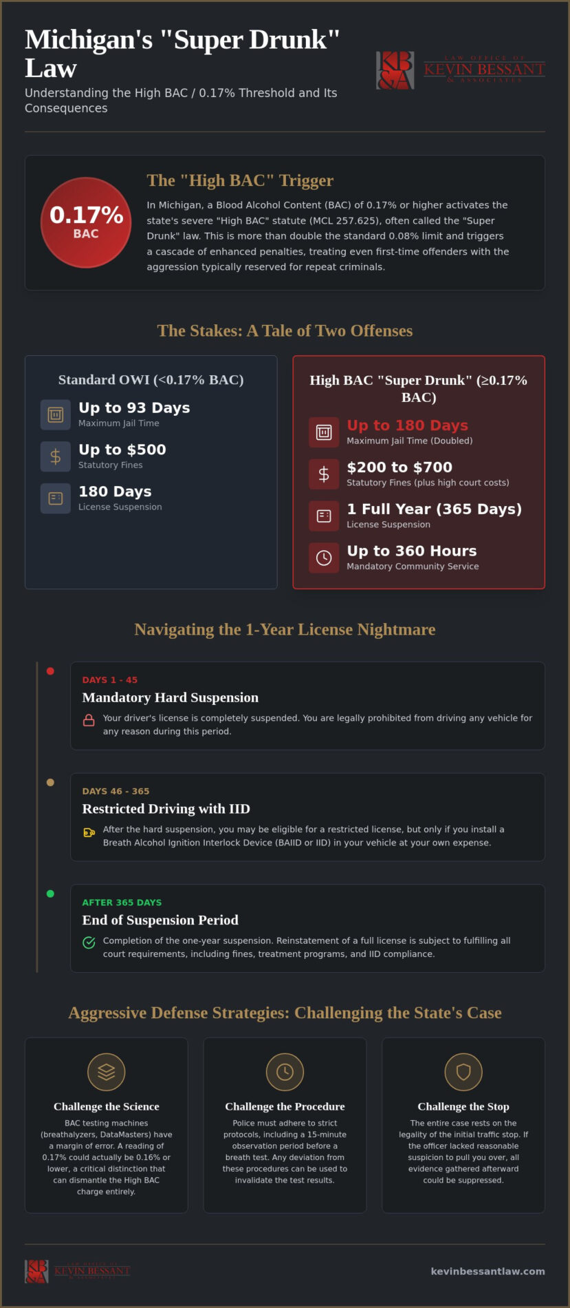 Michigan Super Drunk Law Penalties 2026: Protect Your Future and Freedom