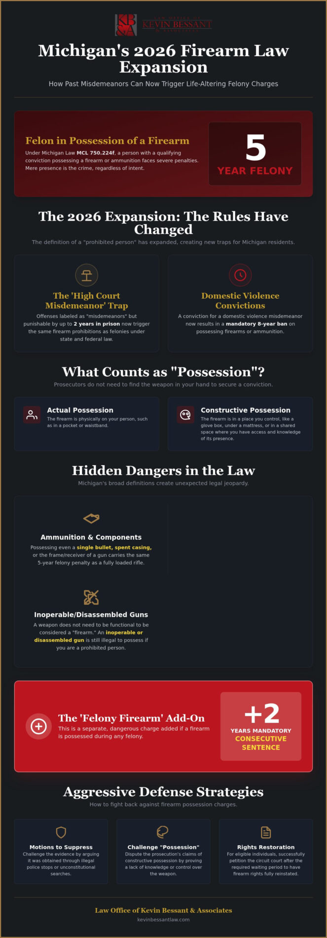 Michigan Felon Firearm Possession: 2026 Defense Guide