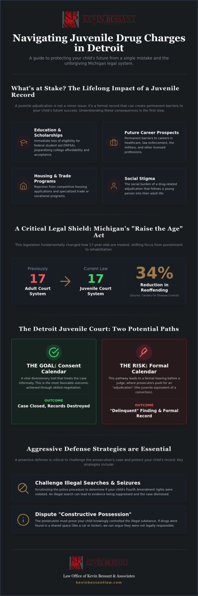 Juvenile Drug Possession Defense Detroit: Aggressive Shield for Your Child's Future